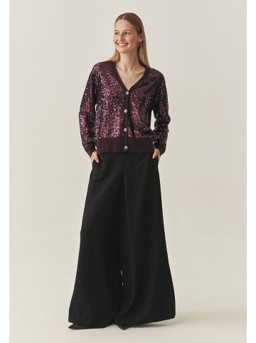 TATUUM Kardigan "Gloss" w kolorze bordowym