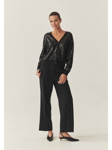 TATUUM Paillettenvest "Gloss" zwart