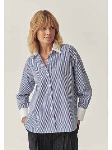 TATUUM Blouse "Manhattan" blauw/wit