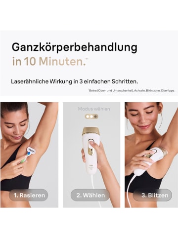 Braun IPL-Haarentfernungsgerät "Silk-expert Pro IPL PL5152" in Weiß/ Gold