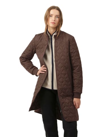 Ilse Jacobsen Doorgestikte mantel donkerbruin