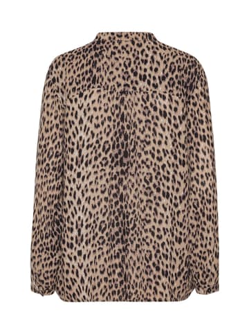 Ilse Jacobsen Bluse in Hellbraun/ Schwarz