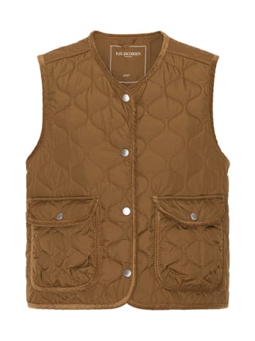 Ilse Jacobsen Doorgestikte bodywarmer camel