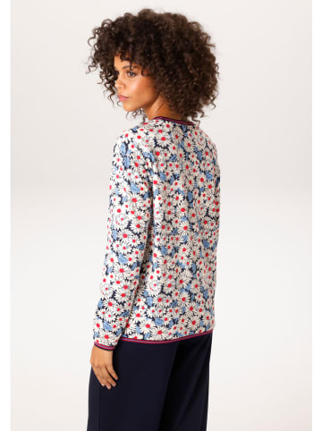 Aniston Sweatshirt crème/lichtblauw