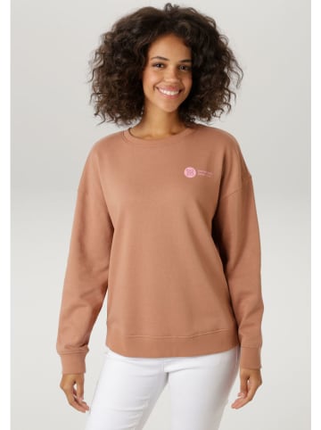 Aniston Sweatshirt in Hellbraun