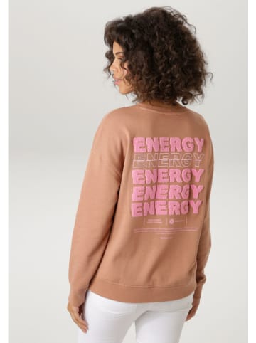 Aniston Sweatshirt lichtbruin