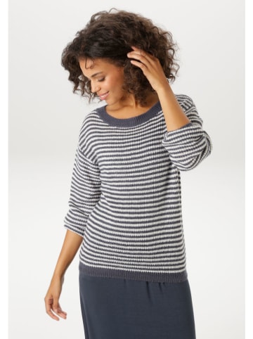 Aniston Trui donkerblauw/wit