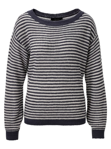 Aniston Trui donkerblauw/wit