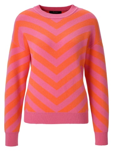 Aniston Pullover in Pink/ Orange