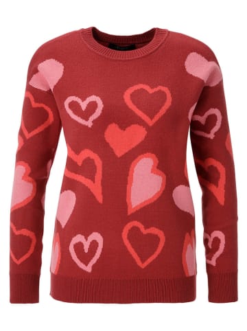 Aniston Pullover in Rot/ Rosa
