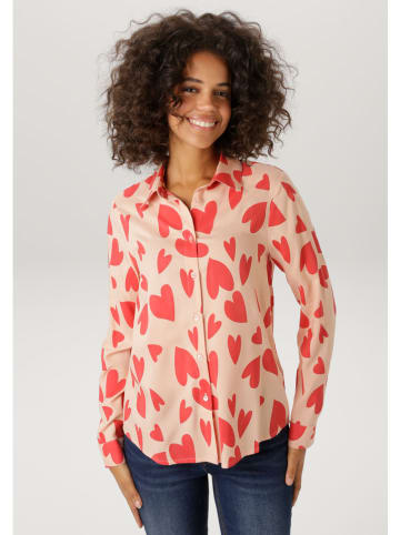 Aniston Bluse in Rosa/ Koralle