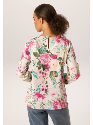 Aniston Bluse in Rosé/ Grün