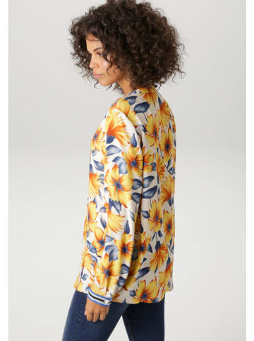 Aniston Blouse geel/donkerblauw