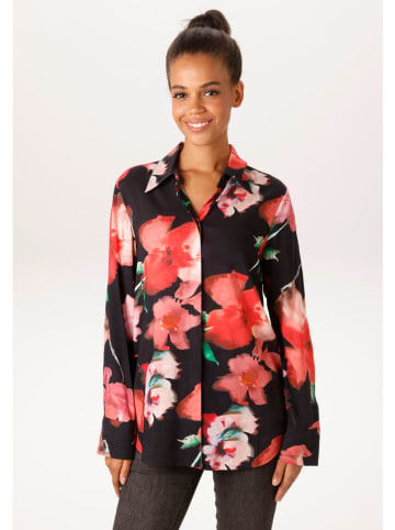 Aniston Bluse in Schwarz/ Rot