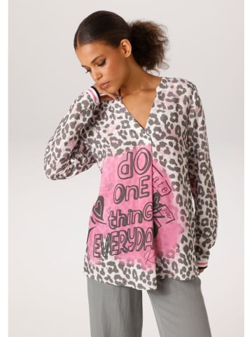 Aniston Blouse grijs/roze
