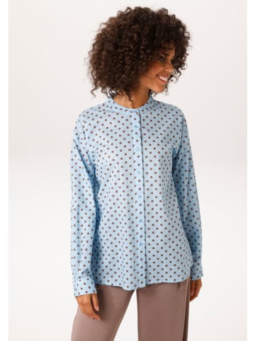 Aniston Blouse lichtblauw/bruin