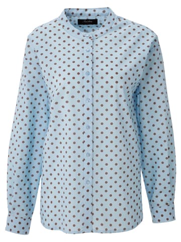 Aniston Blouse lichtblauw/bruin
