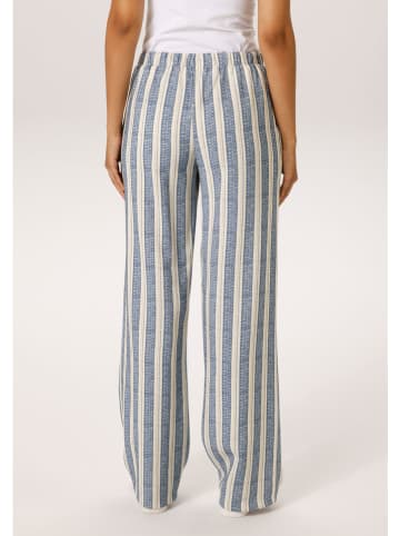 Aniston Broek blauw/wit