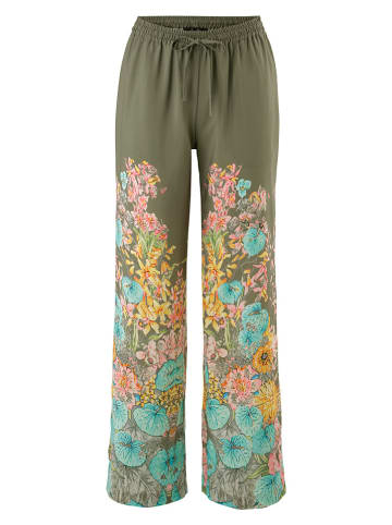 Aniston Broek kaki/meerkleurig