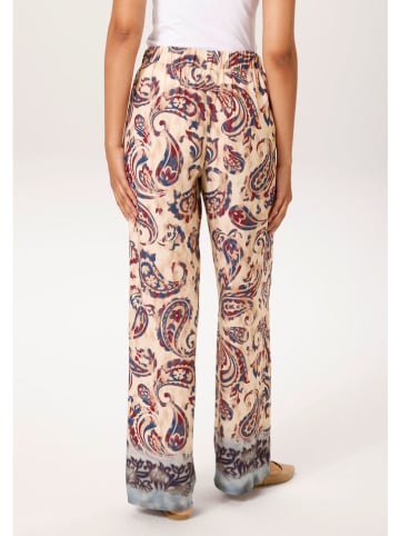 Aniston Broek beige/donkerblauw