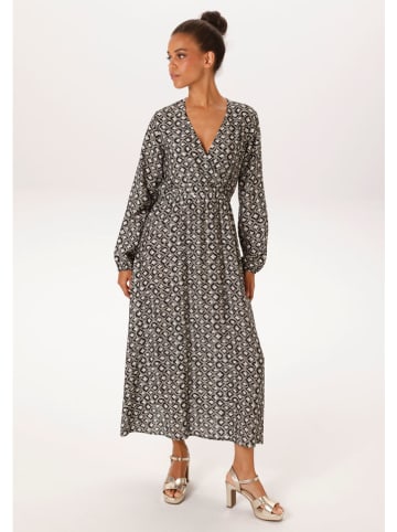 Aniston Kleid in Grau/ Schwarz