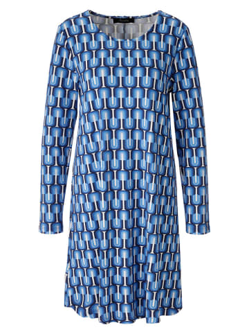 Aniston Kleid in Blau/ Weiß