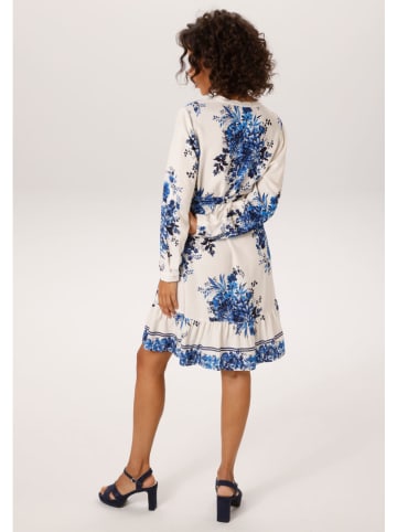 Aniston Kleid in Weiß/ Blau