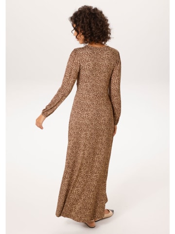 Aniston Kleid in Braun/ Creme
