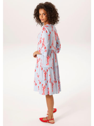 Aniston Sukienka w kolorze czerwono-błękitnym