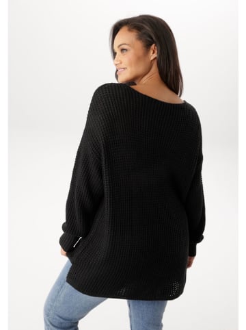 Aniston Sweter w kolorze czarnym