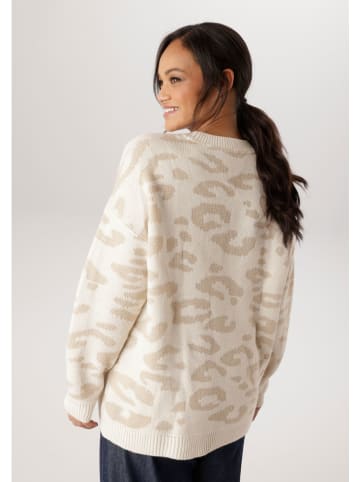 Aniston Sweter w kolorze beżowym