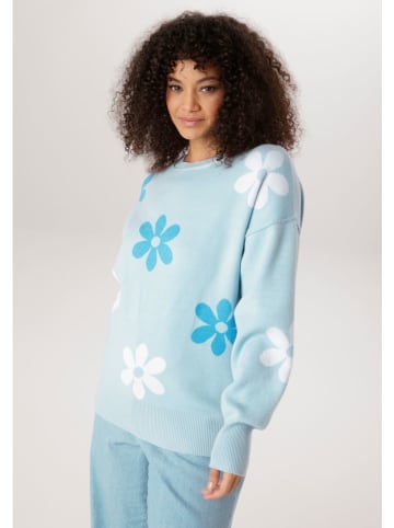 Aniston Sweter w kolorze błękitnym