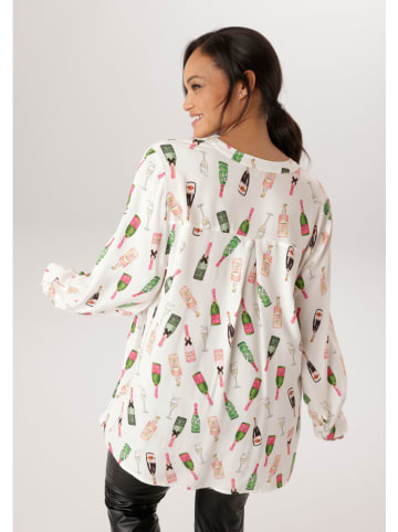 Aniston Blouse crème/meerkleurig