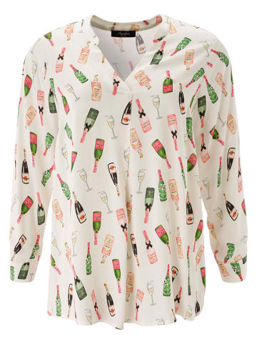 Aniston Bluse in Creme/ Bunt