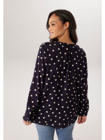 Aniston Blouse donkerblauw/wit