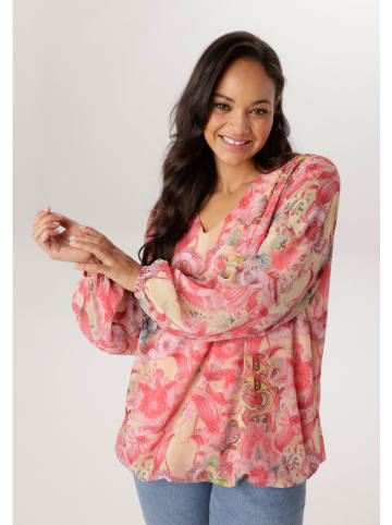 Aniston Bluse in Pink/ Sand