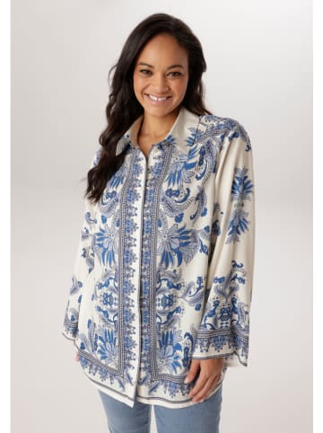 Aniston Blouse wit/blauw