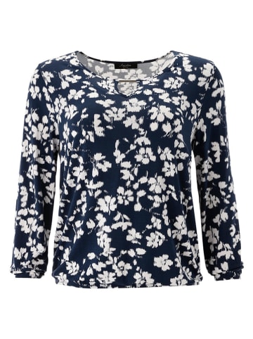 Aniston Blouse donkerblauw/wit