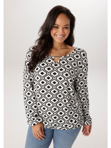 Aniston Blouse wit/zwart