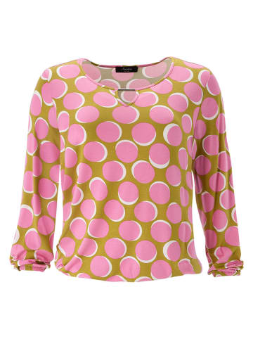 Aniston Blouse lichtroze/kaki