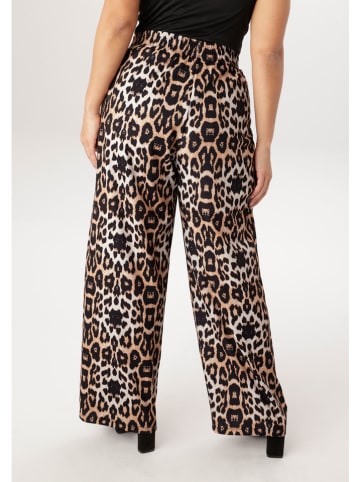 Aniston Marlenehose in Schwarz/ Hellbraun