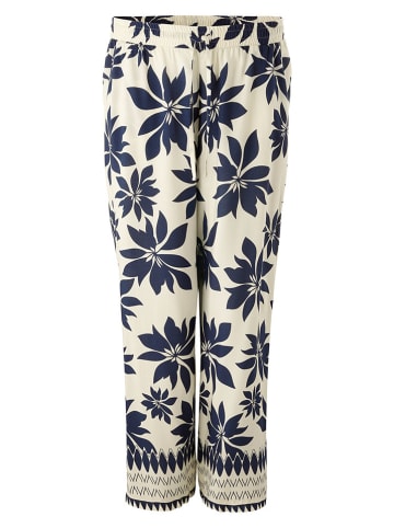 Aniston Marlenebroek crème/donkerblauw