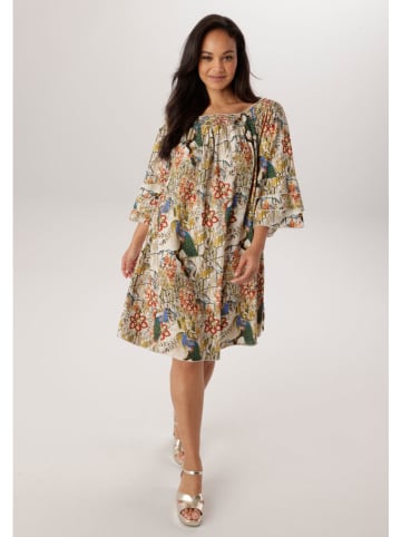 Aniston Sukienka w kolorze beżowym ze wzorem