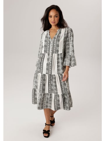 Aniston Kleid in Schwarz/ Weiß