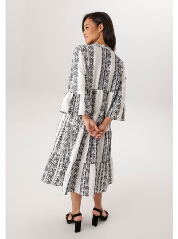 Aniston Kleid in Schwarz/ Weiß