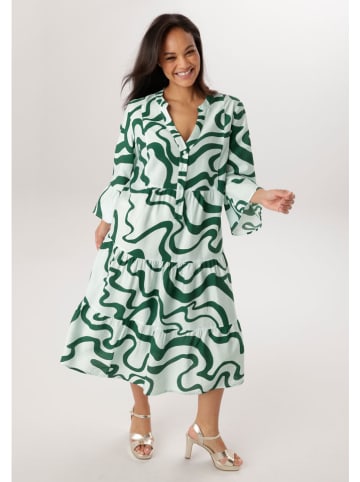 Aniston Sukienka w kolorze miętowo-ciemnozielonym