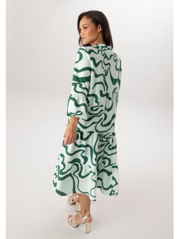 Aniston Kleid in Mint/ Dunkelgrün