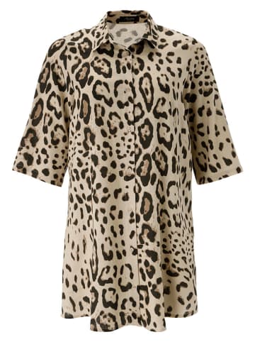 Aniston Kleid in Beige/ Schwarz