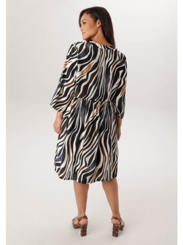 Aniston Kleid in Schwarz/ Creme
