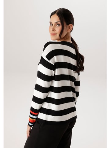 Aniston Sweter w kolorze czarno-białym